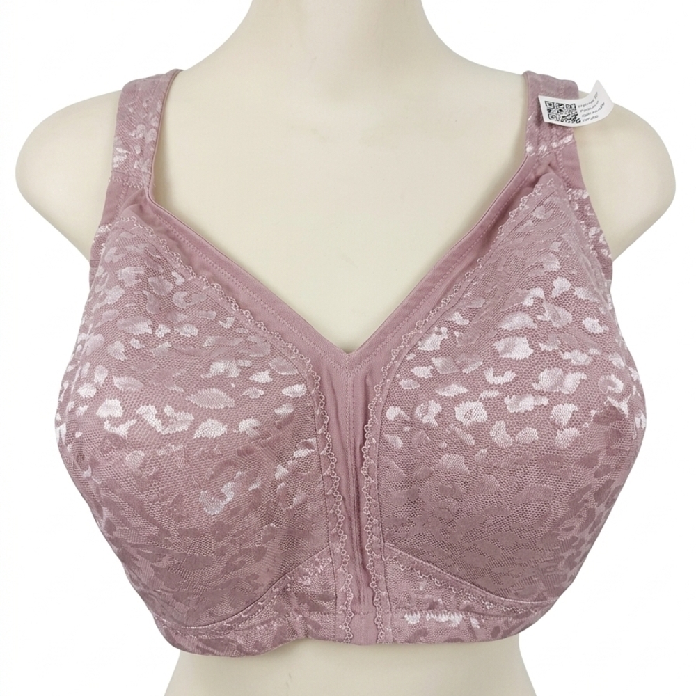 Wireless Full-Coverage Lace Bra in Dusty Rose - Picture 2 of 4